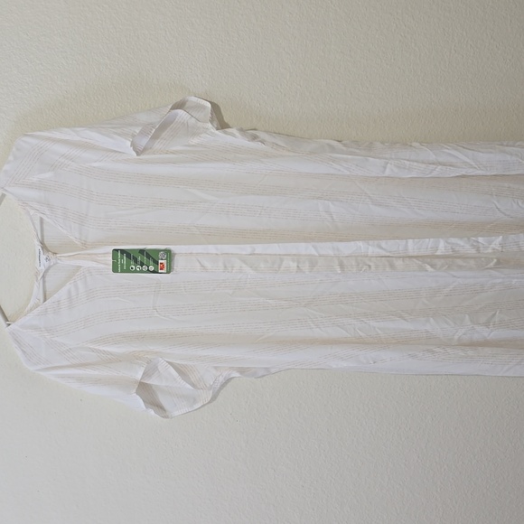 Summersalt White, Striped Maxi Dress Coverup S - Picture 2 of 9